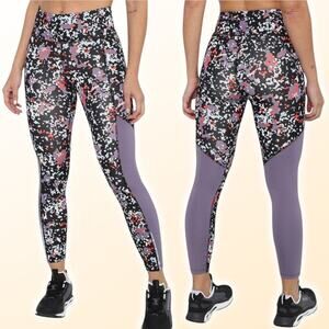 NWT UNDER ARMOUR Launch Printed High Rise Ankle Tights Sz XS